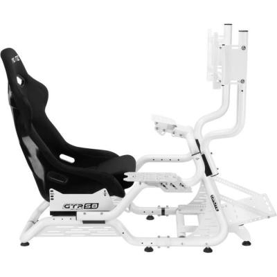 Support Simracing & Flightsim - OPLITE - Pour cockpit GTR S8 Full Force - Blanc - Compatible frein a main, boîte de vitesse, jo
