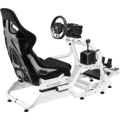 Support Simracing & Flightsim - OPLITE - Pour cockpit GTR S8 Full Force - Blanc - Compatible frein a main, boîte de vitesse, jo