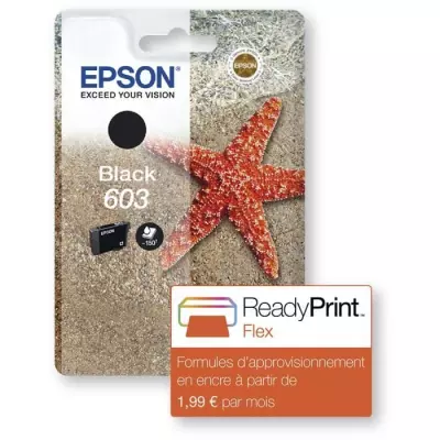 Cartouche d'encre EPSON 603 noir - Etoile de mer - Dimensions compactes (13x9x3 cm)