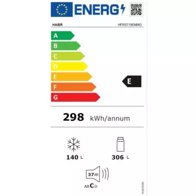 Haier FD 70 Serie 5 HFR5719ENMG frigo américain Pose libre 446 L E Argent