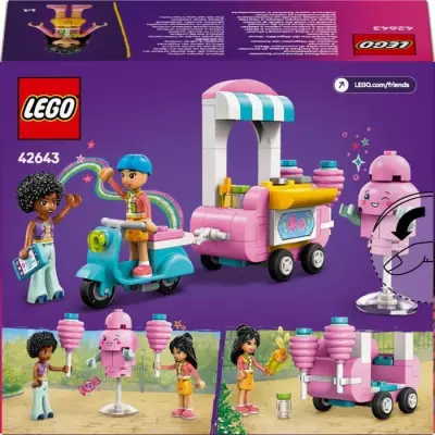 LEGO Friends 42643 Stand de barbes à papa et scooter - Jeu pour filles 6 ans