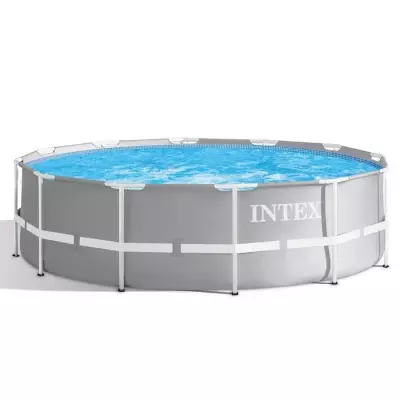 Kit Piscine Intex Ronde 366x122 cm - Pris Frame avec Pompe et Échelle