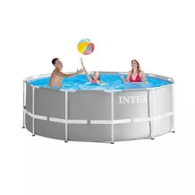 Kit Piscine Intex Ronde 366x122 cm - Pris Frame avec Pompe et Échelle
