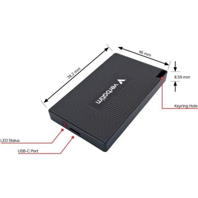 Disque SSD externe - VERBATIM - Metal Mini - 512 Go
