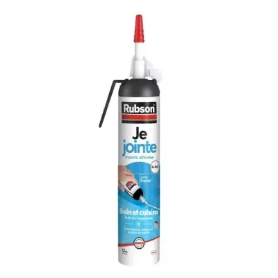 Rubson Mastic Sanitaire Gachette 200 ml Blanc - Étanchéité Parfaite