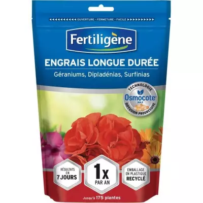 Boostez la croissance de vos géraniums avec l'engrais longue durée Osmocote max 700g