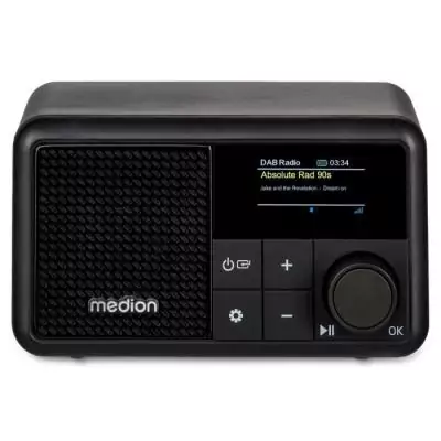 Mini Radio - MEDION - DAB/FM - Mono 2W RMS - Noir