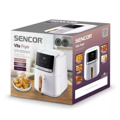 Friteuse Airfryer SENCOR - 1600 W - 6,5 L Blanc