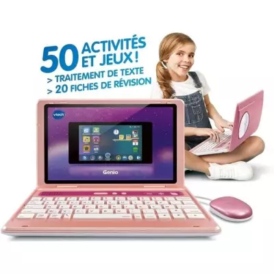 Ordinateur Enfant VTECH Genio - Rose 5'', 8GB