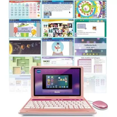 Ordinateur Enfant VTECH Genio - Rose 5'', 8GB