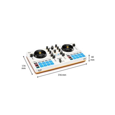 HERCULES DJ CONTROL MIX ULTRA - Contrôleur DJ Bluetooth pour Smartphone (iOS et Android) - Sans fil