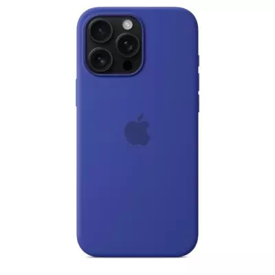 Coque iPhone 16 Pro Max Silicone avec MagSafe - Ultramarine