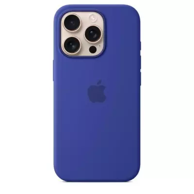 Coque iPhone 16 Pro Silicone avec MagSafe - Ultramarine