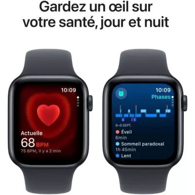 Apple Watch SE GPS 44mm - Midnight Aluminium - Bracelet Midnight Sport Band