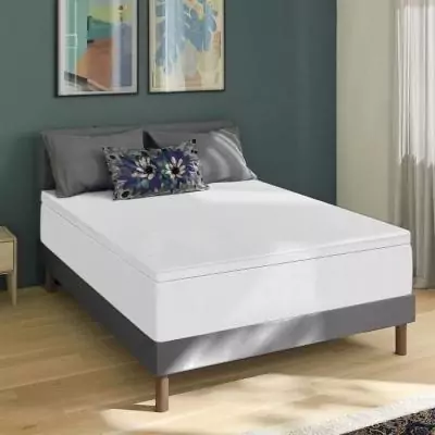 Surmatelas 140x190cm - Tri-technologie 7cm - Plus responsable - Oeko-Tex