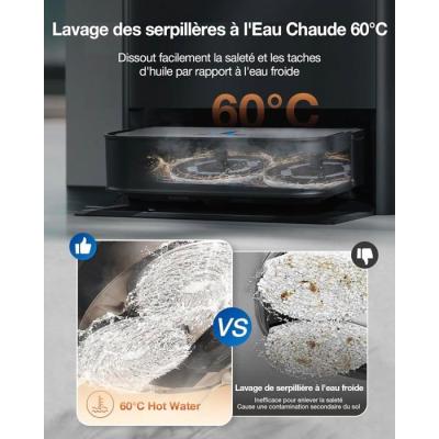 Aspirateur Robot ECOVACS DEEBOT X2 COMBO - Aspiration 8700Pa