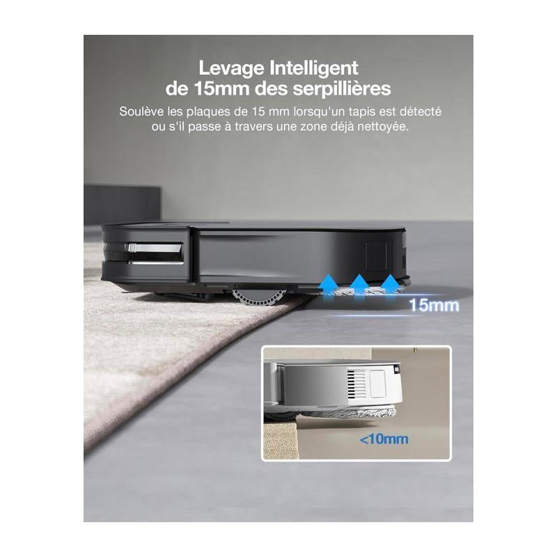 Aspirateur Robot ECOVACS DEEBOT X2 COMBO - Aspiration 8700Pa