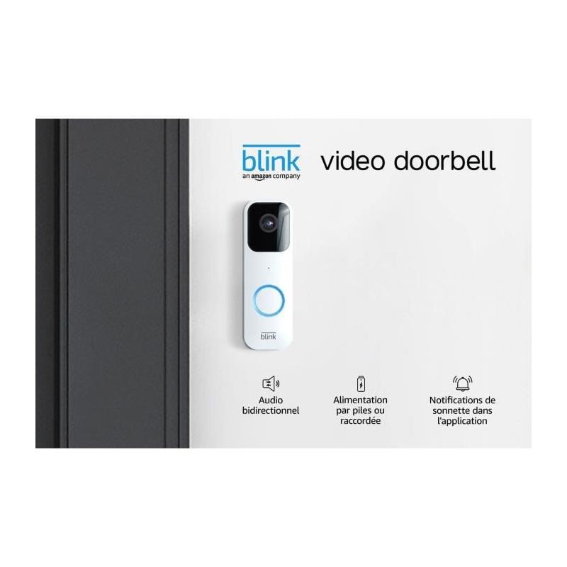 Sonnette vidéo sans fil Blink + Module Sync 2: compact et performant