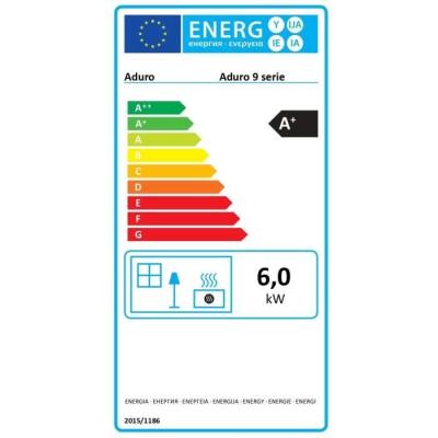 Poêle à bois ADURO 9.1 - Design Noir - 6 KW
