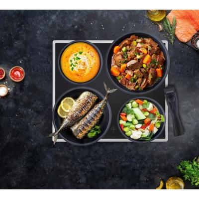 Batterie de cuisine induction - Arthur Martin AM925B - 8 pièces - Poignée amovible