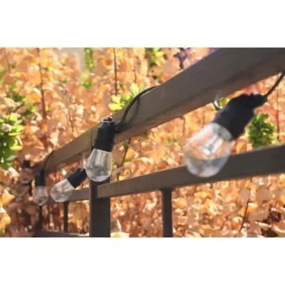 Guirlande solaire Rio Color 5m Noir - Éclairage Extérieur LED