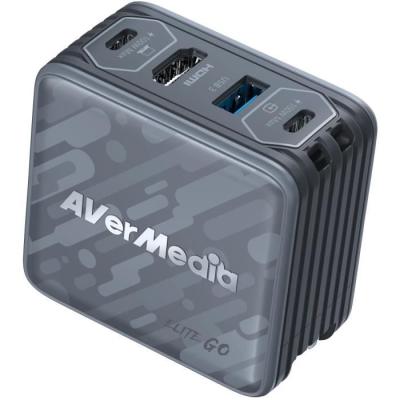 Chargeur GaN AVERMEDIA 100W + Capture Vidéo FHD GC313Pro Noir