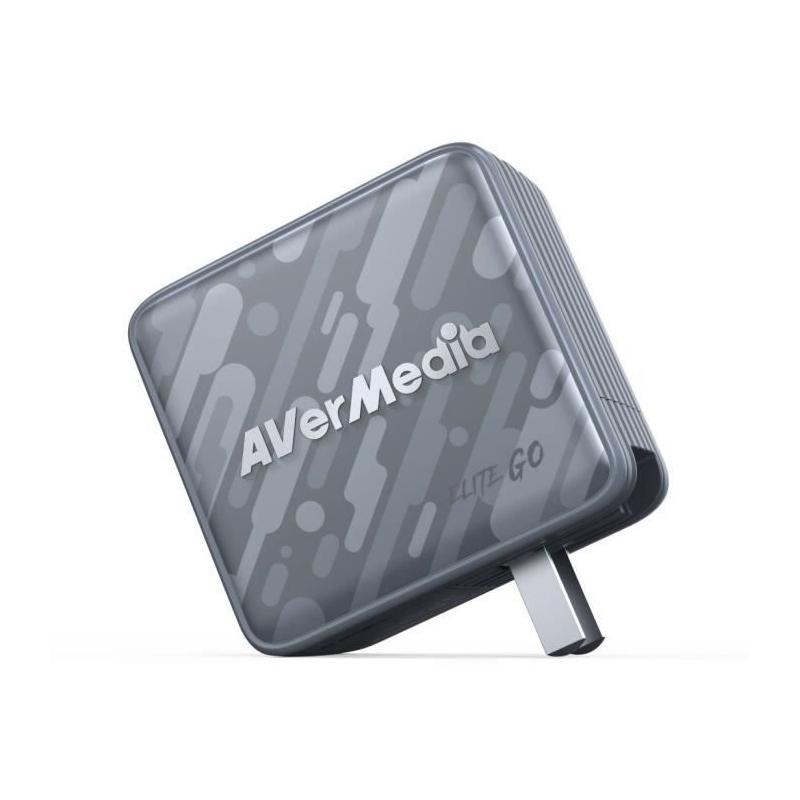 Chargeur GaN AVERMEDIA 100W + Capture Vidéo FHD GC313Pro Noir