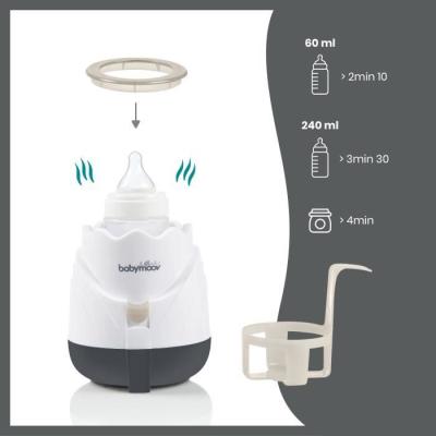 Chauffe-biberon Babymoov Tulipe Cream - Compact et efficace