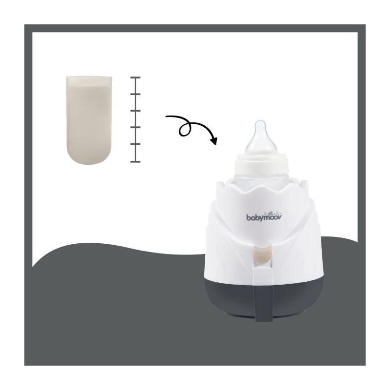 Chauffe-biberon Babymoov Tulipe Cream - Compact et efficace