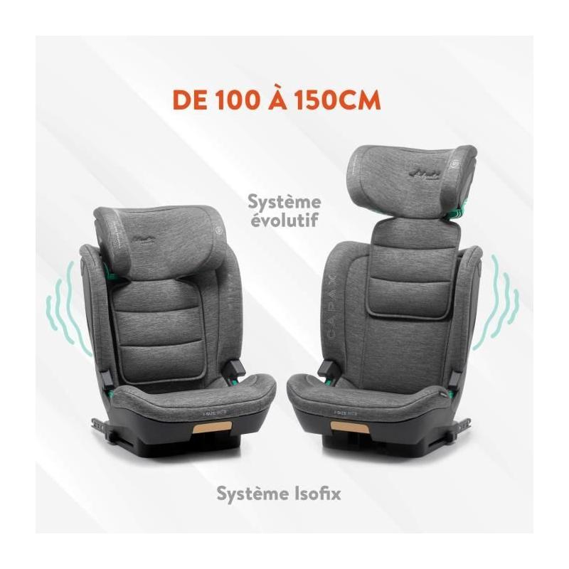 Siège auto BABYAUTO CAPAX GREY DOBBY - 4-12 ans - I-Size - 100-150 cm