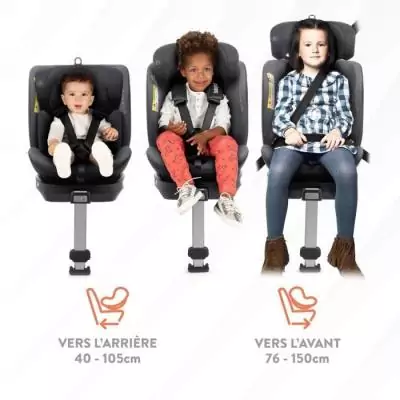 Siège auto pivotant 360° - BABYAUTO AITANA GREY ANTHRACITE - Naissance à 12 ans