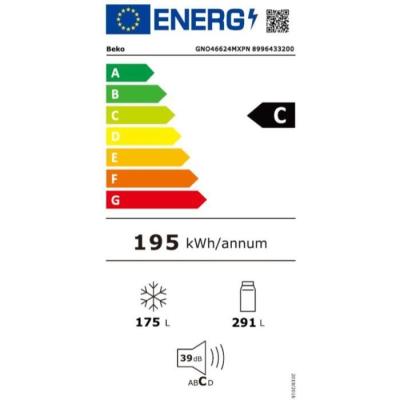 Réfrigérateur BEKO GNO46624MXPN 466L Inox - 4 portes