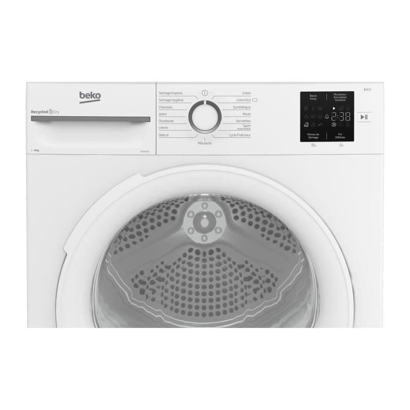 Sèche-linge pompe à chaleur BEKO b300 Eco sense D0H1930 - 9 kg - A++ - Blanc