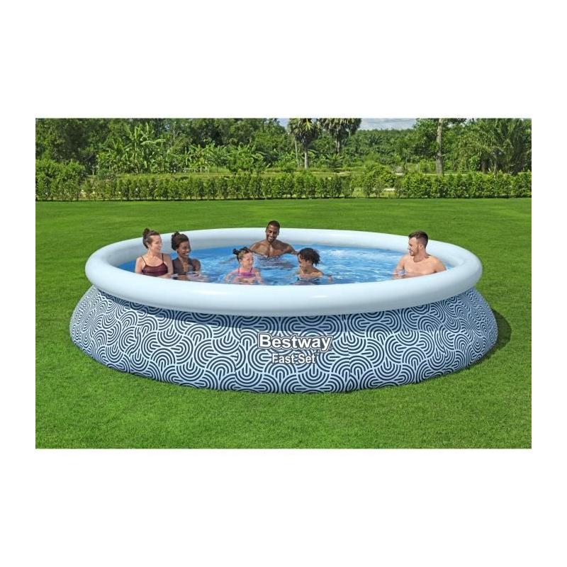 Kit piscine gonflable BESTWAY - Fast Set - 396 x 84 cm - Ronde