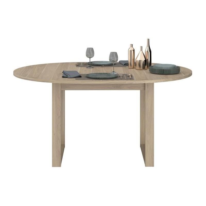 Ensemble buffet et table ronde extensible BETTY - Chêne - PARISOT