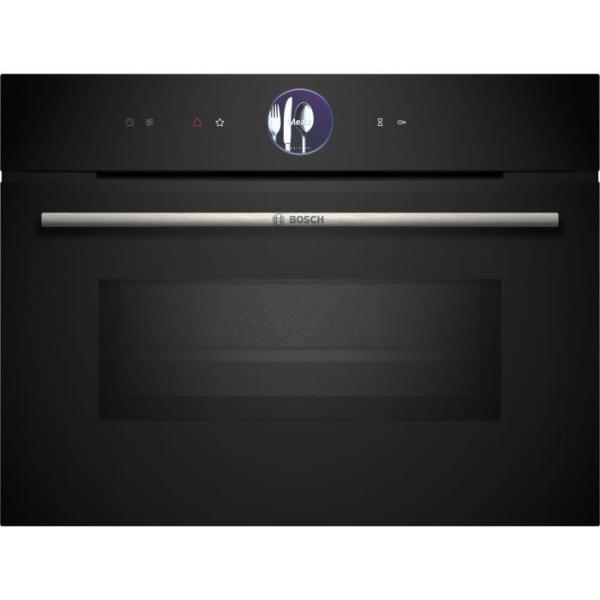 Four combiné micro-ondes encastrable BOSCH SER8 - CMG7761B1 - Noir - 45 L - 20 modes de cuisson