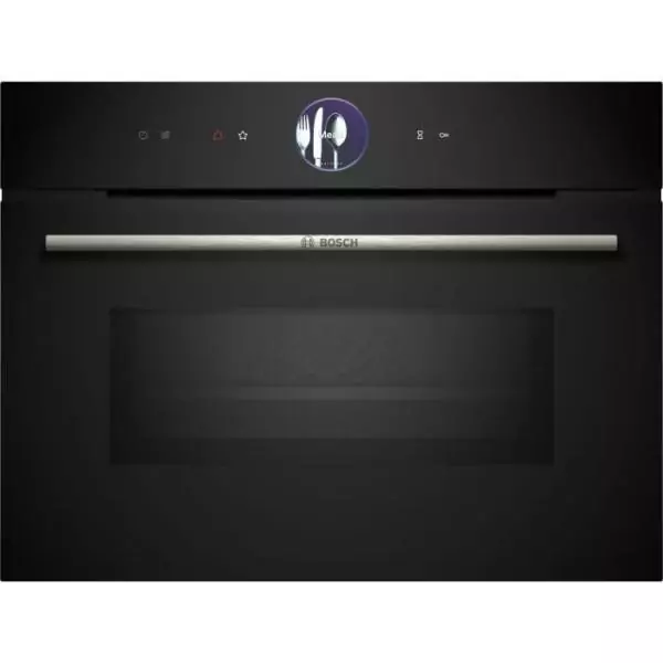 Four combiné micro-ondes encastrable BOSCH SER8 - CMG7761B1 - Noir - 45 L - 20 modes de cuisson