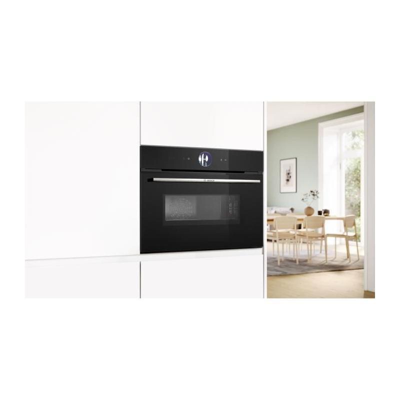 Bosch Serie 8 CMG7761B1 micro-onde Noir Micro-onde combiné Intégré 45 L 900 W