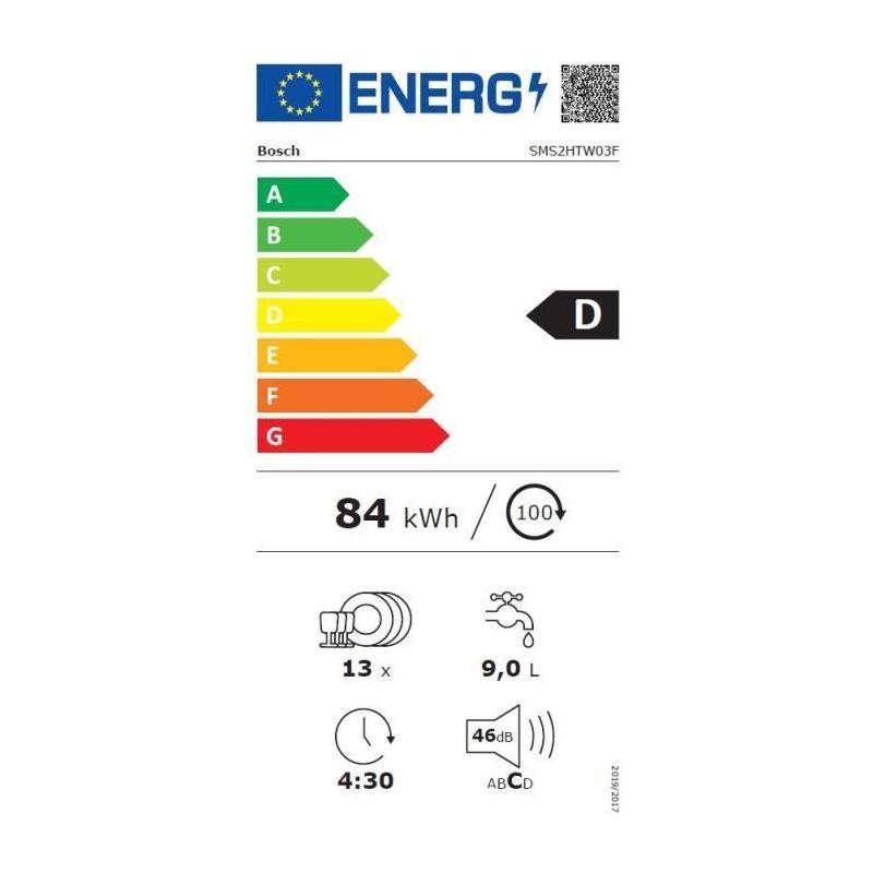 Lave-vaisselle Bosch SER2 SMS2HTW03F : Performant et éco-responsable