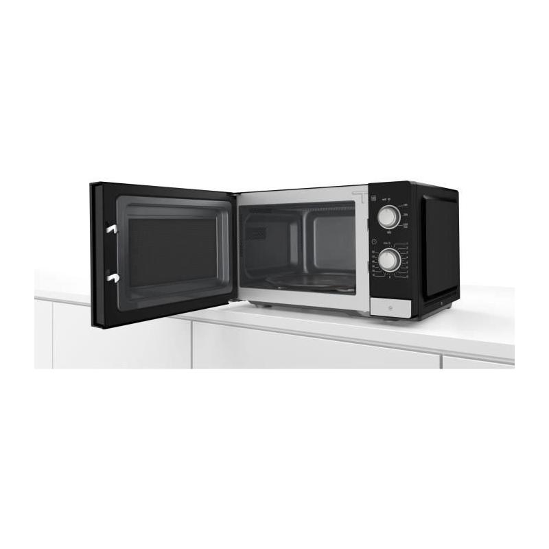 Micro-ondes Bosch SER2 - Simple pose-libre - Noir - Compact & Puissant