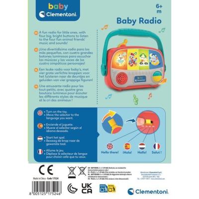 La radio de Bébé parlant CLEMENTONI: L'éveil en musique!