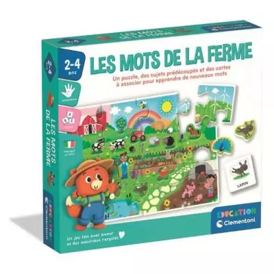 Découvrez les mots de la ferme - Jeu CLE EVEIL