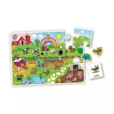 Découvrez les mots de la ferme - Jeu CLE EVEIL