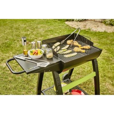 Barbecue au charbon de bois COOK'IN GARDEN - TONINO 50 - Noir - Pratique et élégant