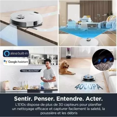 Aspirateur Robot EUREKA E10S Blanc - Performant et Eco-friendly