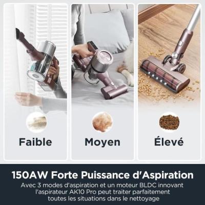 Aspirateur Balai Pliable EUREKA AK10 Pro - 29 000 Pa