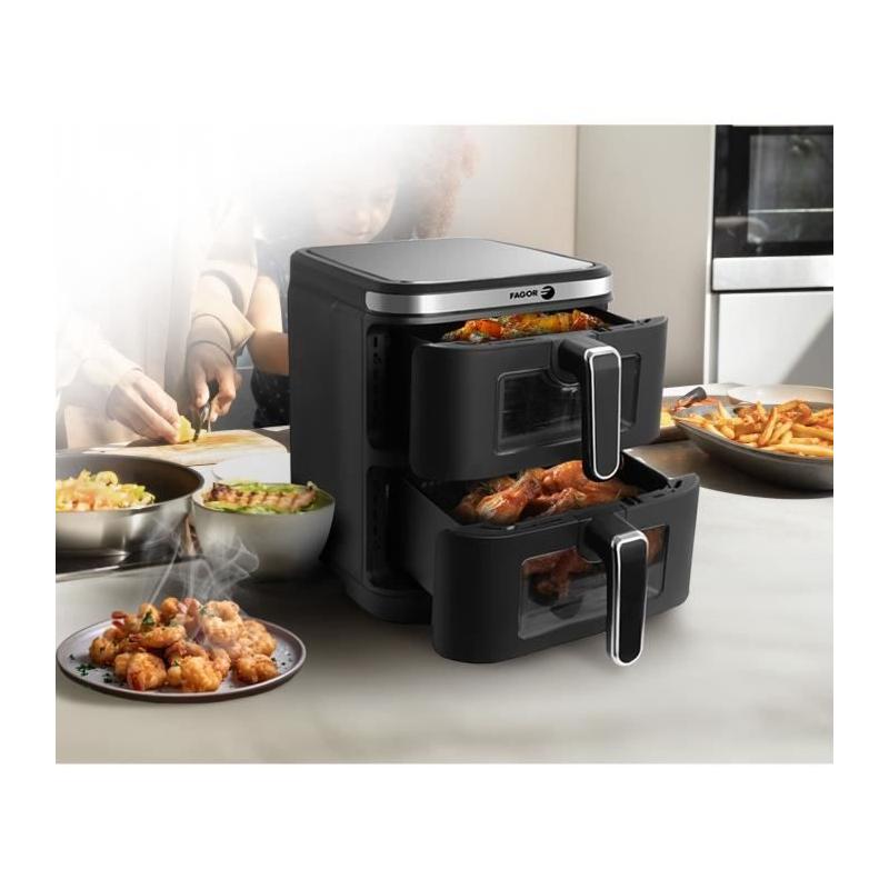 Friteuse sans huile FAGOR - Airfryer FGD11 - Double cuves 5,5L