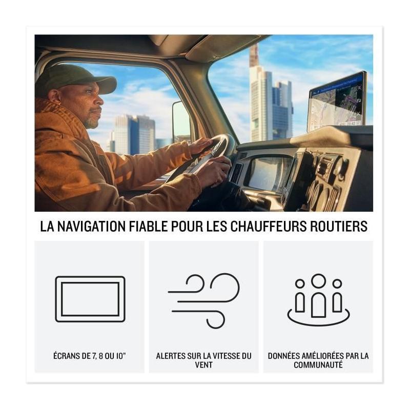 GPS poids-lourds Garmin Dezl LGV1020 Europe entière et communauté dezl