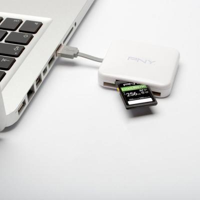 Lecteur carte mémoire - PNY - AXP724 - Pour format SD - Haute vitesse - Stockage fiable - Usage quotidien