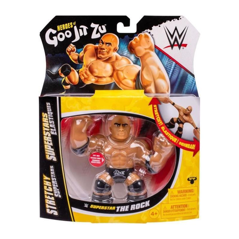 Figurine extensible GOO JIT ZU WWE The Rock - 11 cm - Texture élastique